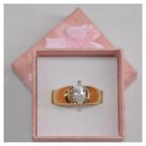 RSG Marquise CZ Gold Tone Ring