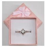 UNCAS HGE Solitaire Ring Size 8
