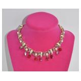 Vintage Coro Red Crystal Necklace