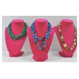 3pc Acrylic Bead Necklaces Germany