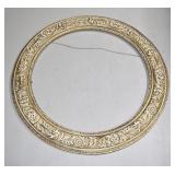Large Ornate Wooden Round Frame