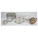 Vintage Silverplate & Copperware Lot