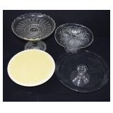 4 Vintage Cake Stands / Dessert Pedestals