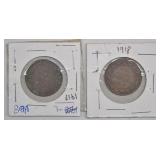 1917 & 1918 Canadian Large Cents
