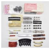 Vintage Hair Barrettes & Accessories Lot