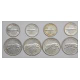 1967 Canada SIlver Dime & Quarter Coin Lot (8)