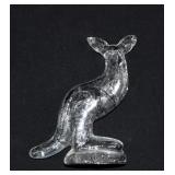 MCM Vintage Kosta Boda Crystal Kangaroo Figurine