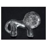 MCM Vintage Kosta Boda Crystal Lion Figurine