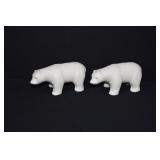 Mid-Century Brazilian Ceramic Polar Bear Figures