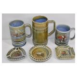 Irish Wade Pottery Pubware & Ashtray Lot