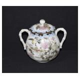 Antique Porcelain Covered Sugar Bowl