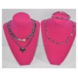 Hematite Necklace & Bracelet Lot (4pc)