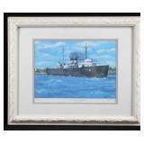 Train Car Carry Boat Ltd Ed Print 129/250