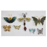 Vintage Butterfly Brooch Collection (7)