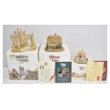 Lilliput Lane Cottage Trio w Boxes & Deeds
