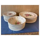 British Empire Ware Rose Dish Set