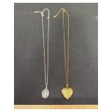 Silver and Gold tone Locket Necklaces