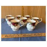 8 Royal Albert Teacups