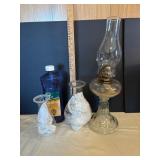 Glass Oil Lamp With Accessories