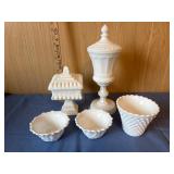 White Milk Glass Items