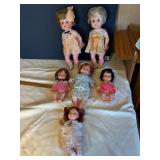 Six Assorted Dolls