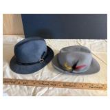 Dobbs and Mallory Wool Fedora Hats