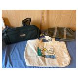 Three Bags: Canvas and Fabric