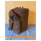 Brown Quilted Sleeping Bag
