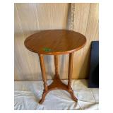 Round Wooden Accent Table