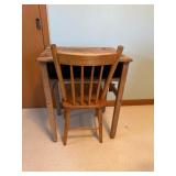 Wooden Desk With Matching Chair