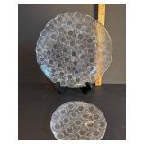 Clear Pressed Glass Plates