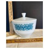 Fire king Milk Glass Sugar Bowl with Lid
