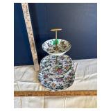 Royal Tudor Ware Tiered Stand