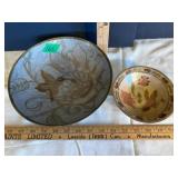 Two Decorative Brass Bowls