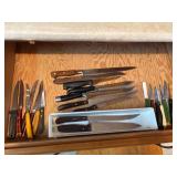 Various Kitchen Knives