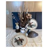 Decorative Wildlife Lot with Vase