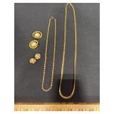 Four-Piece Gold-Tone Jewelry