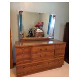 Mid-Century Modern Dresser and Mirror