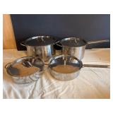 Stainless Steel Cookware Set with Lids