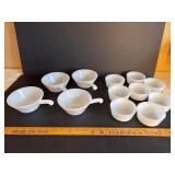 Fire-King White Milk Glass Cups