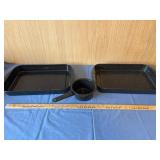 Black Speckled Enamelware Set