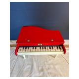 Red Toy Grand Piano with Keys