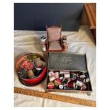 Sewing Lot with Spools and Accessories