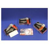 GROUP OF (3) FOLDING KNIVES, FAULKNER, MARINE