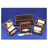 GROUP OF (7) FALKNER KNIVES AMERICAN MINT; (6)