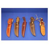 GROUP OF (5) FIXED BLADES DUCKS UNLIMITED; (2)