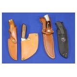 GROUP OF (4) FIXED BLADES; (1) WESTMARK, 5"; (1)