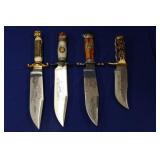 GROUP OF (6) FIXED BLADES; (1) SCHRADE, DUCKS
