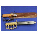 GROUP OF (3) KNIVES, (1) 1917 REPLICA MILITARY