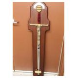 WALL HANGING DISPLAY REPLICA SWORD, "THE COLUMBUS